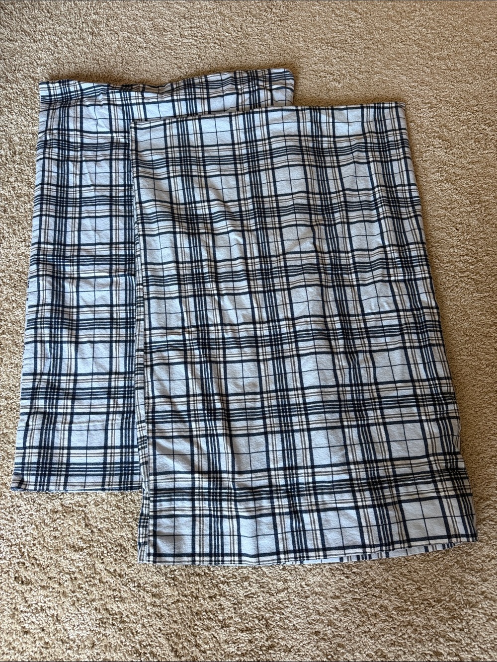 Pair of North Pole Flannel Pillowcases